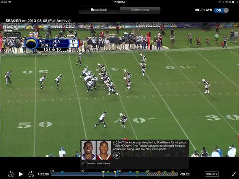 Watch NFL Preseason live on iPhone, iPad, Mac or PC.