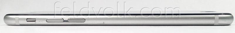 A side shot shows a slim iPhone 6 design.
