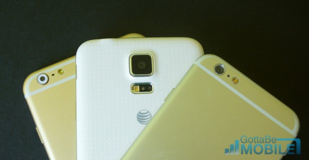 The Galaxy S5 is already available for as little as $99 on contract. We expect an iPhone 6 release date in September and prices at $199 and $299 on contract are likely.