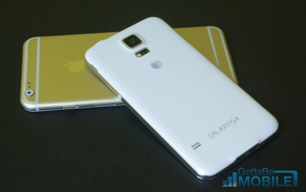 We take a closer look at the iPhone 6 vs Galaxy S5 design.