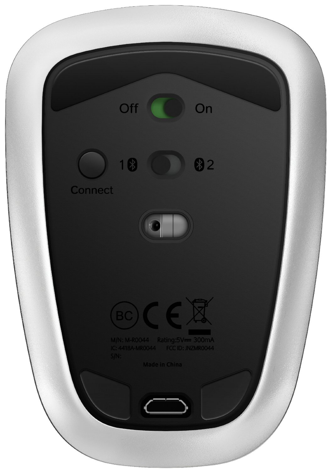 logitech ultrathin touch mouse bottom