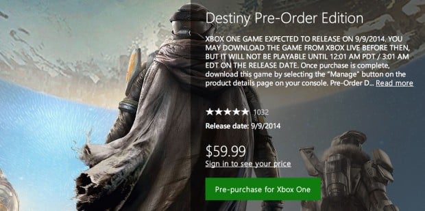 You can buy the digital Destiny release today.