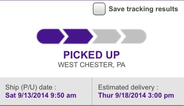 Early iPhone 6 delivery listed, but not likely. Via Reddit.