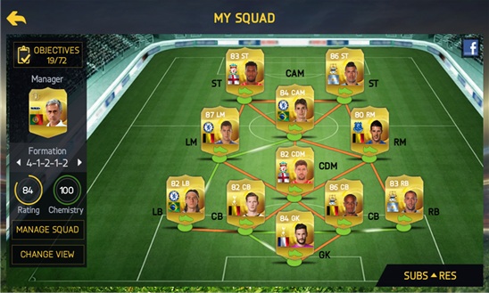 Build your perfect Ultimate Team.