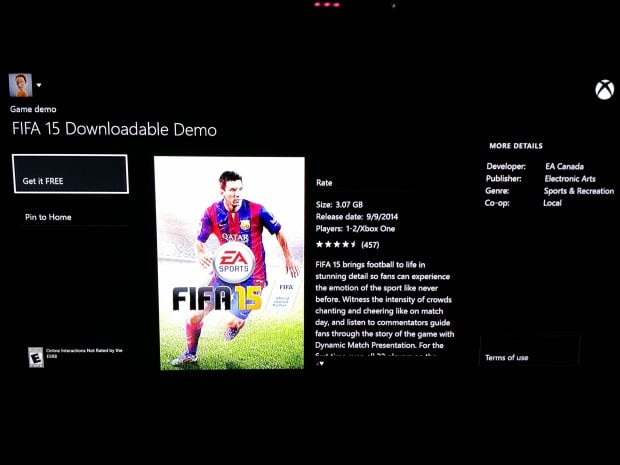 The FIFA 15 demo release date is here on Xbox One and arrives tomorrow on PC, PS4, PS3 and Xbox 360.