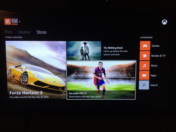 Find FIFA 15 in the store.