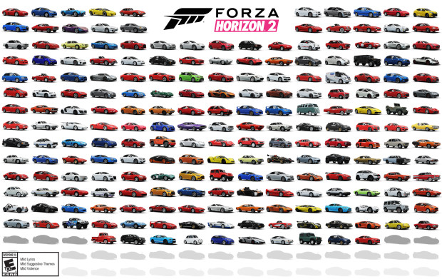 Forza Horizon 2 is packed full of cars from classics to super cars.