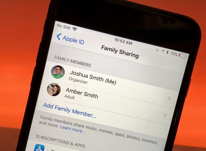 How to setup Family Sharing on iPhone and iPad.
