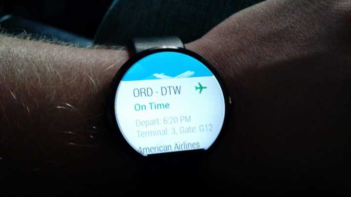 One example of Moto 360 notification.