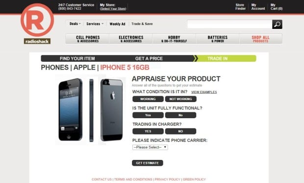 Radio Shack iPhone 6 Trade In
