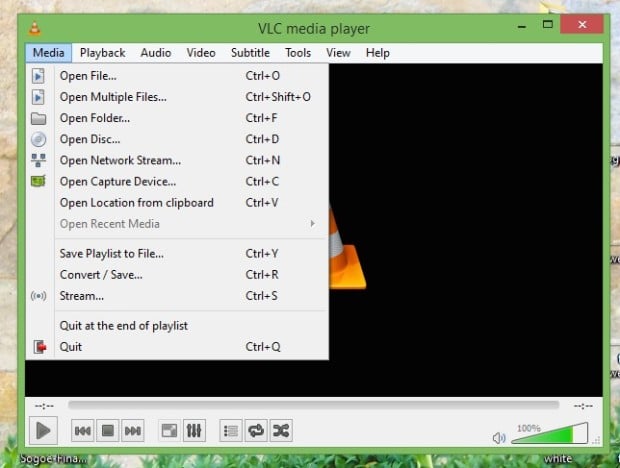 Install VLC and open a Network Stream.