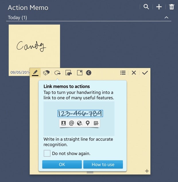 action memo link memos to actions feature