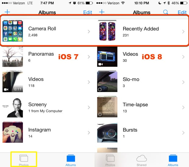 There is no iOS 8 Camera roll, but Apple didn't delete your photos.