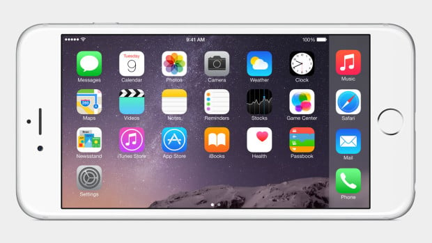 There are exclusive iPhone 6 iOS 8 features like landscape mode and Apple Pay.