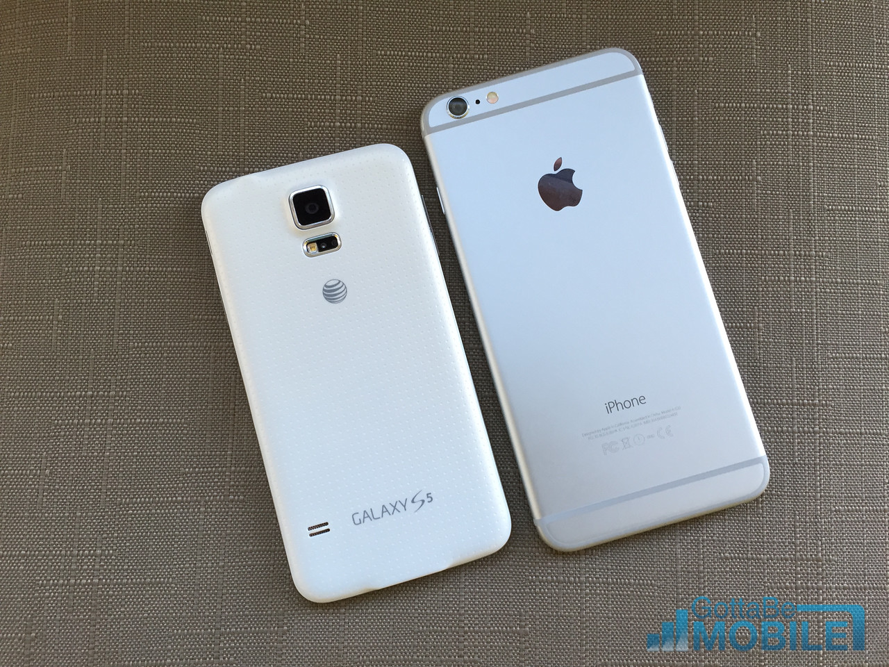 The iPhone 6 Plus is bigger than the Galaxy S5.