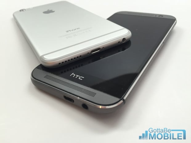 The HTC One M8 speakers sound better than anything the iPhone 6 Plus can put out.