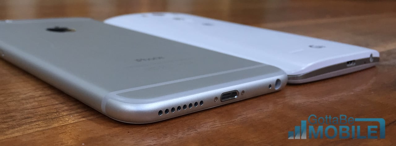 Two thin and powerful smartphones with big displays.
