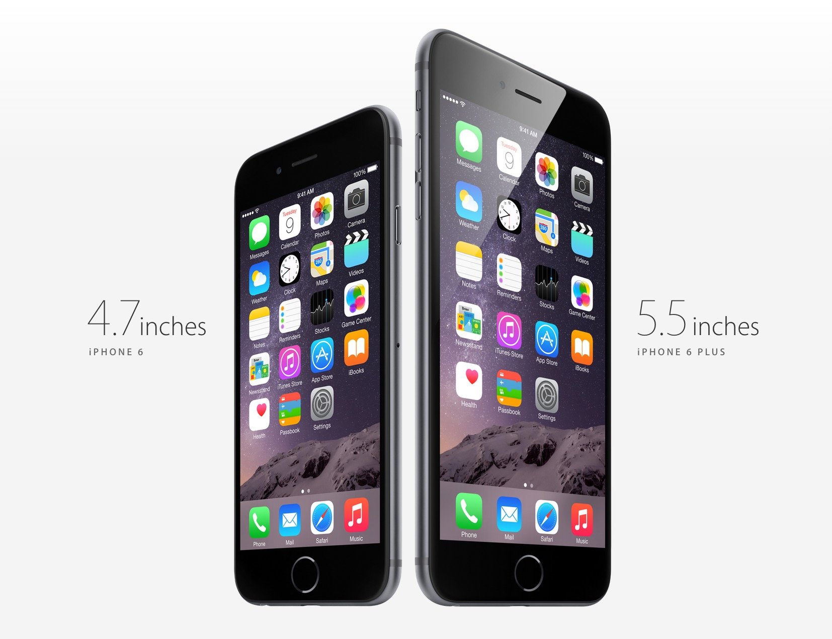 Here's a look at the iPhone 6 vs iPhone 6 Plus.