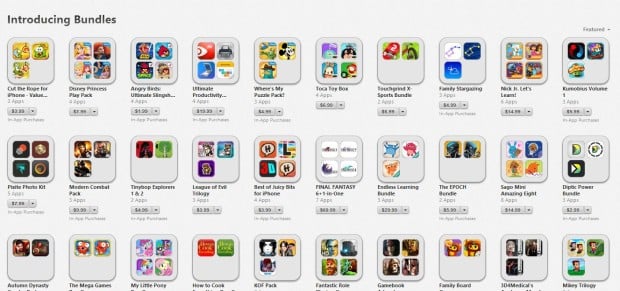 iTunes App Bundles
