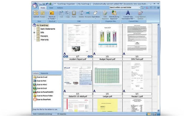 scansnap ix100 organizer software