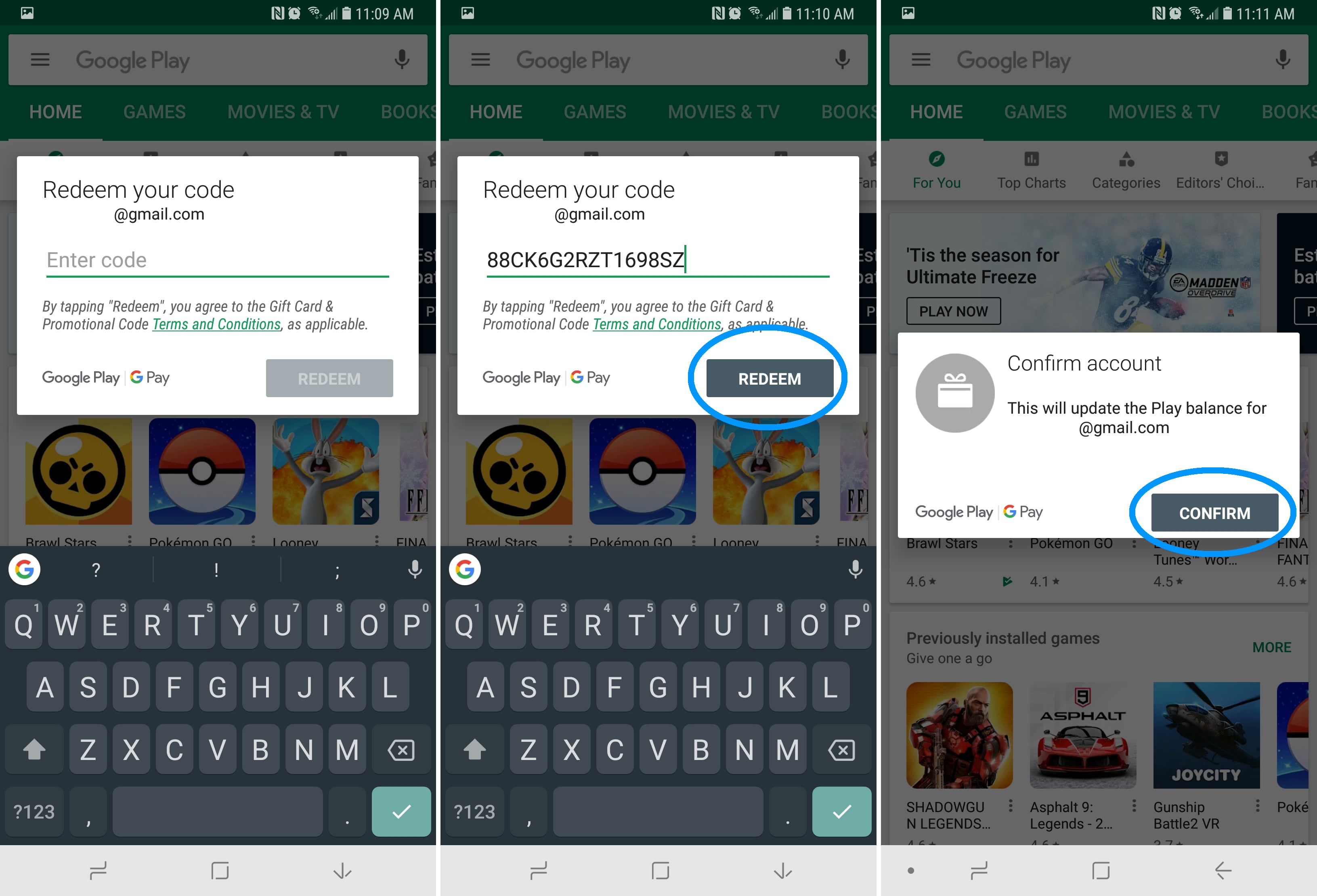 How to Redeem Google Play Gift Cards
