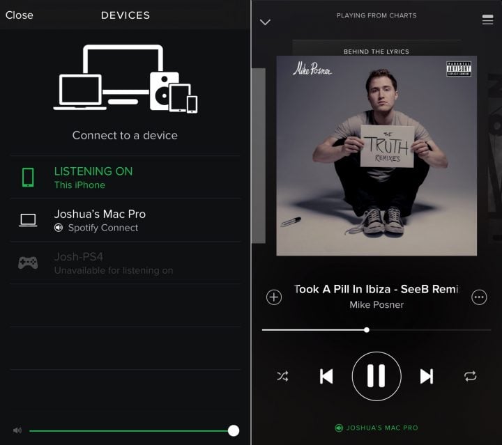 Use your iPhone or Android as a remote for Spotify on your computer, PS4 or other gadgets.