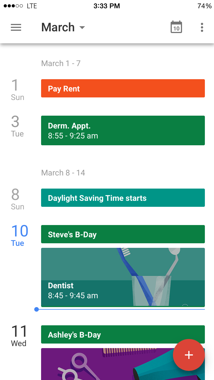 Google Calendar iPhone App Releases with Gmail Integration