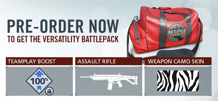 Score a pre-order bonus and pre-load the Battlefield Hardline release.