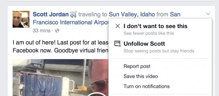 Save Facebook posts to watch or read later.