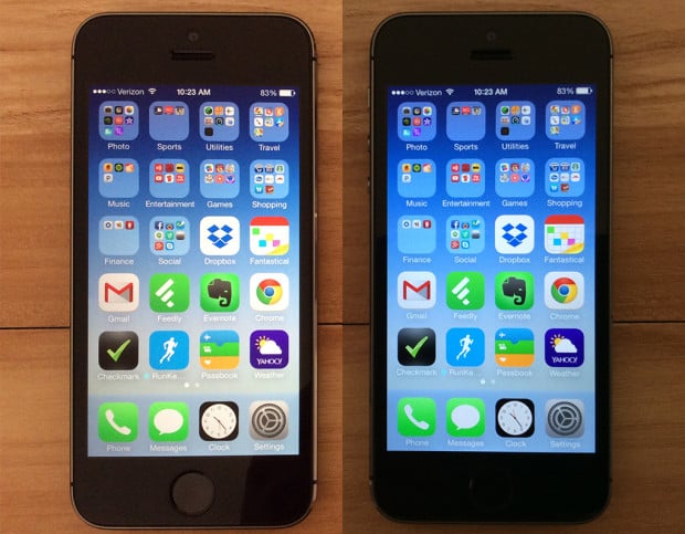 Above: F.lux on iPhone.