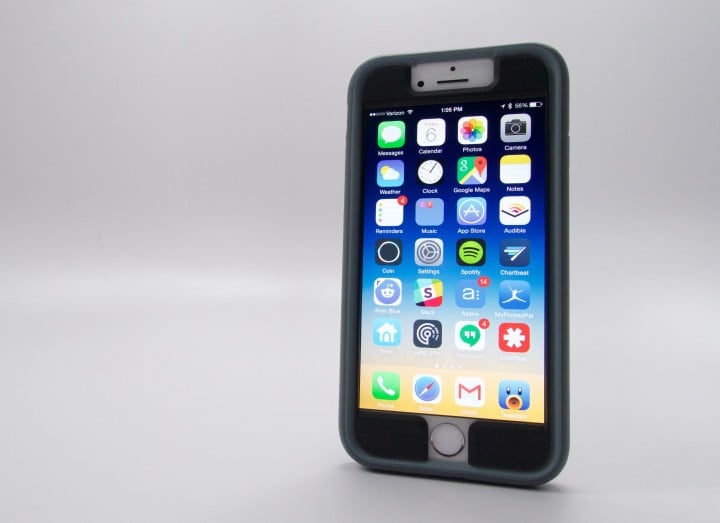 The Speck iPhone 6 MightyShell + Faceplate covers the front and back of your iPhone.
