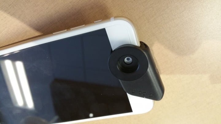 circular polarizer mount on an iPhone 6 Plus