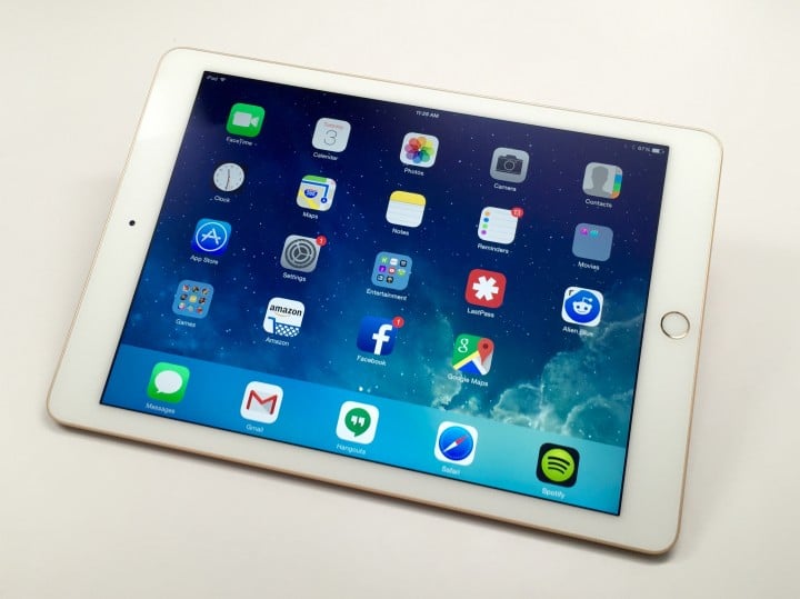 The iPad Air 2 display is the same size and resolution, but it looks better than the iPad Air.