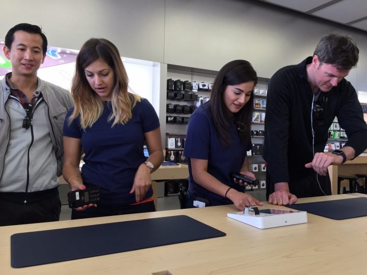 Make an appointment to try on the Apple Watch. 