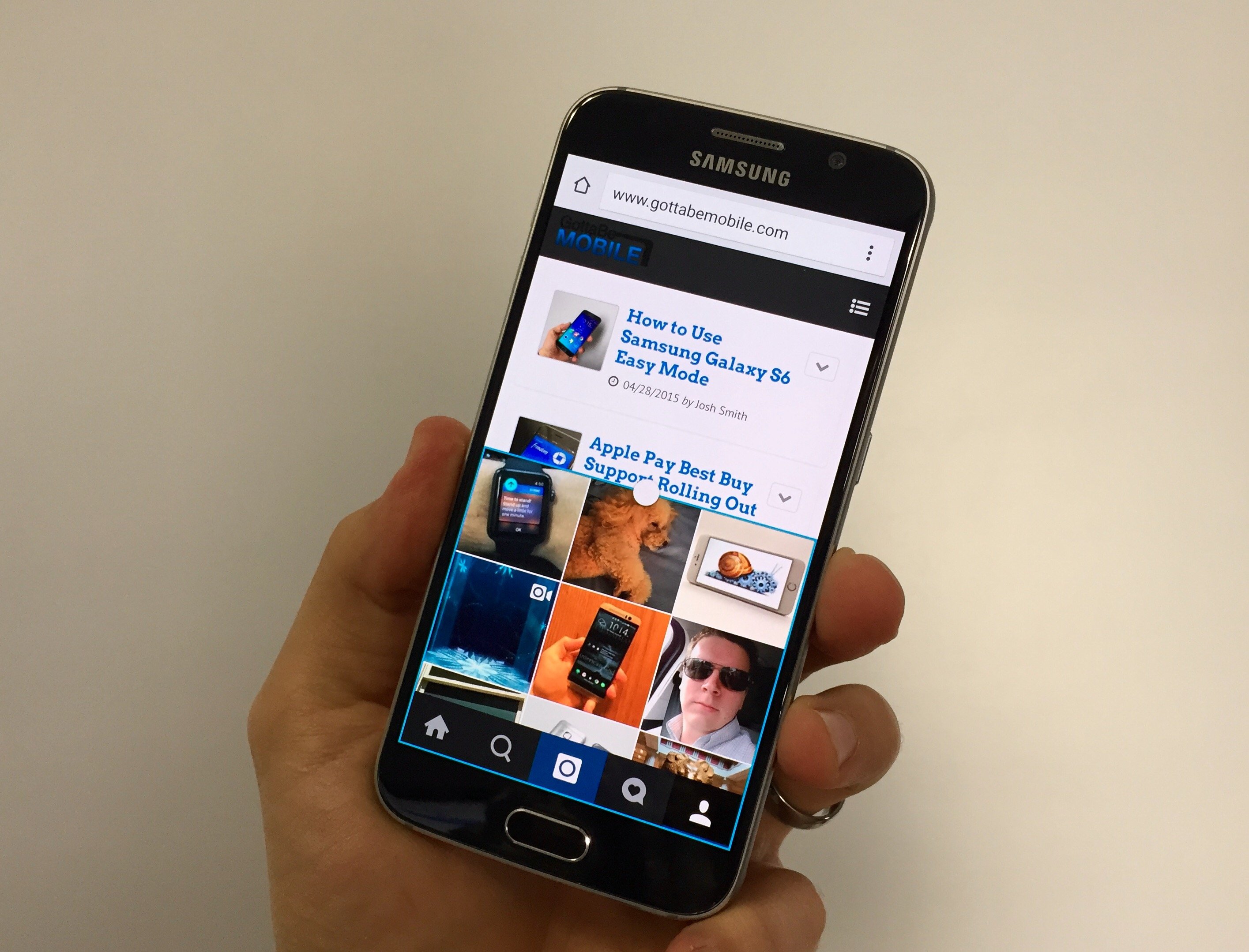 Learn how to use the Galaxy S6 multitasking feature to run two apps on screen at the same time.