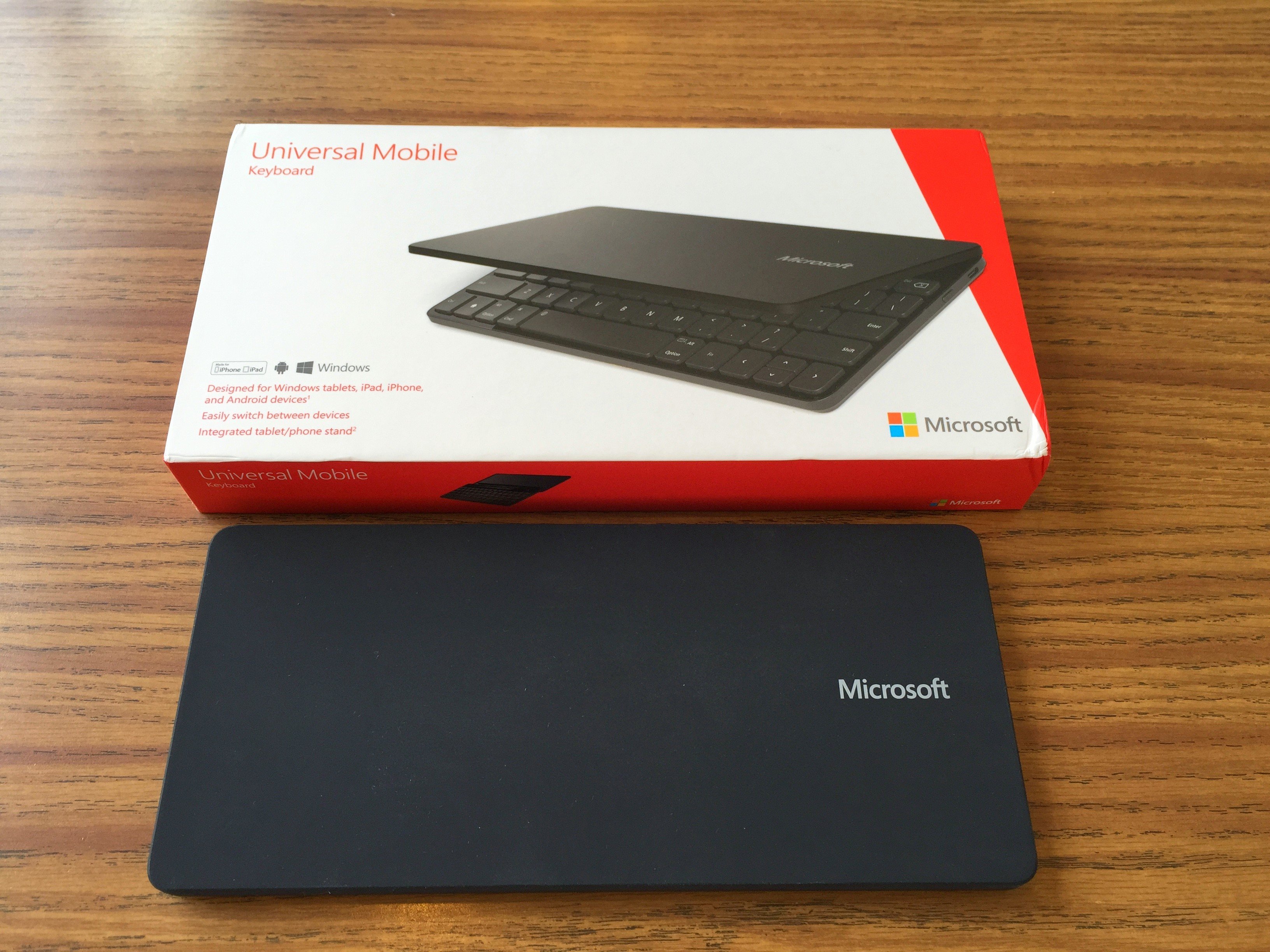 microsoft universal mobile keyboard with box
