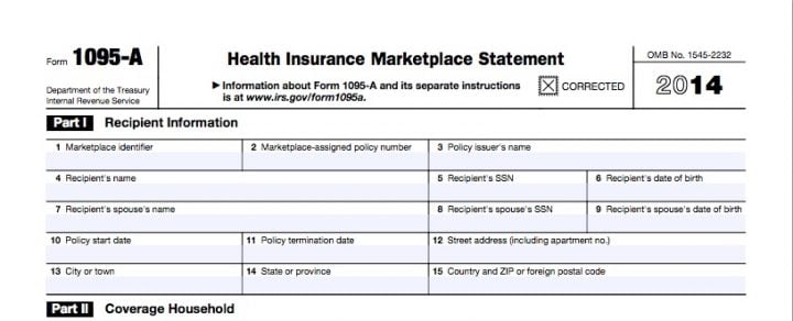 What do do if you are still waiting for the correct IRS Form 1095-A Health Insurance Marketplace Statement.