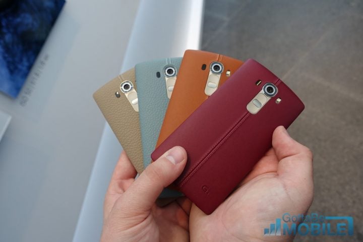 Many users will love the LG G4 leather back. 