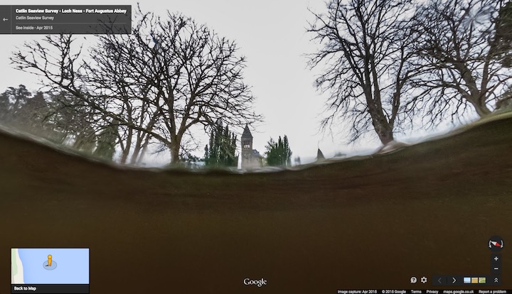 Use Google Maps to search for the Loch Ness Monster from your phone.