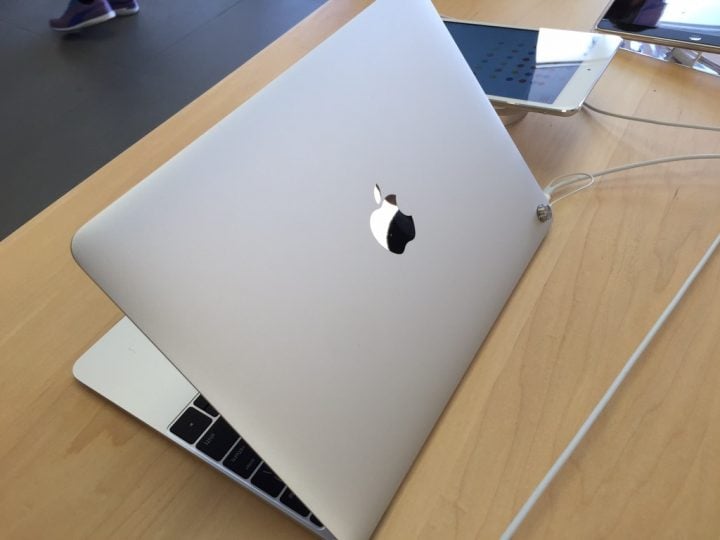 You won't find a MacBook in stock at most Apple Stores yet.