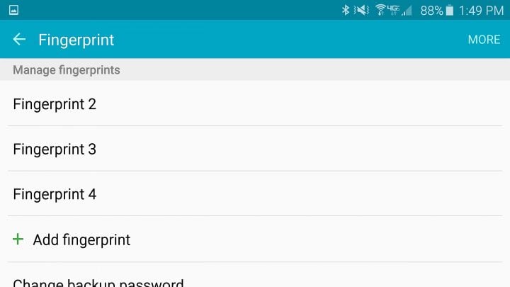Add your fingerprints to the Galaxy S6 Edge.