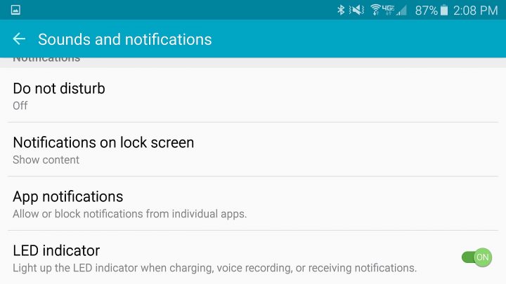 Stop that annoying Galaxy S6 notification LED.