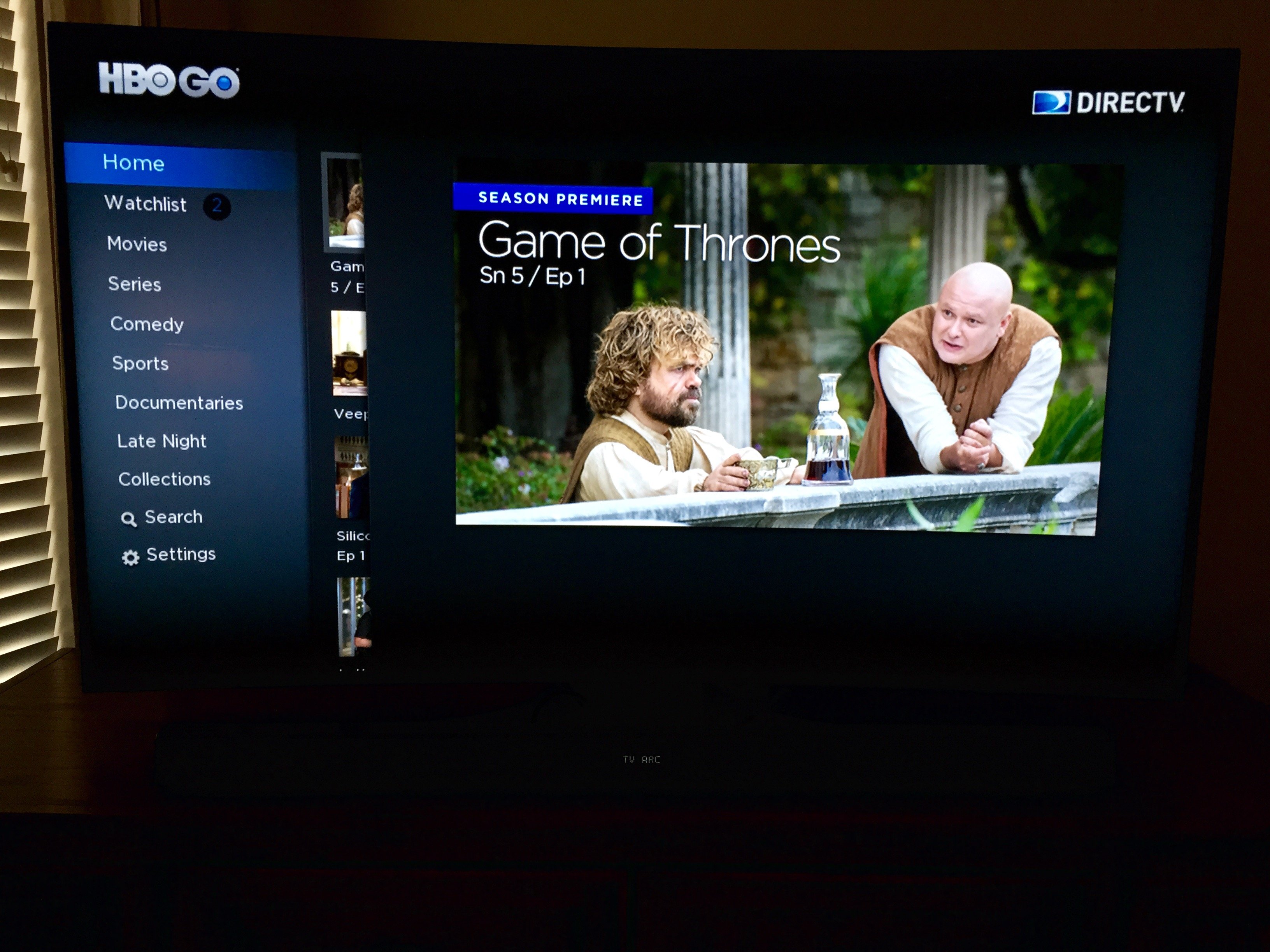 Samsung delivers access to many sources of entertainment right on the HDTV.
