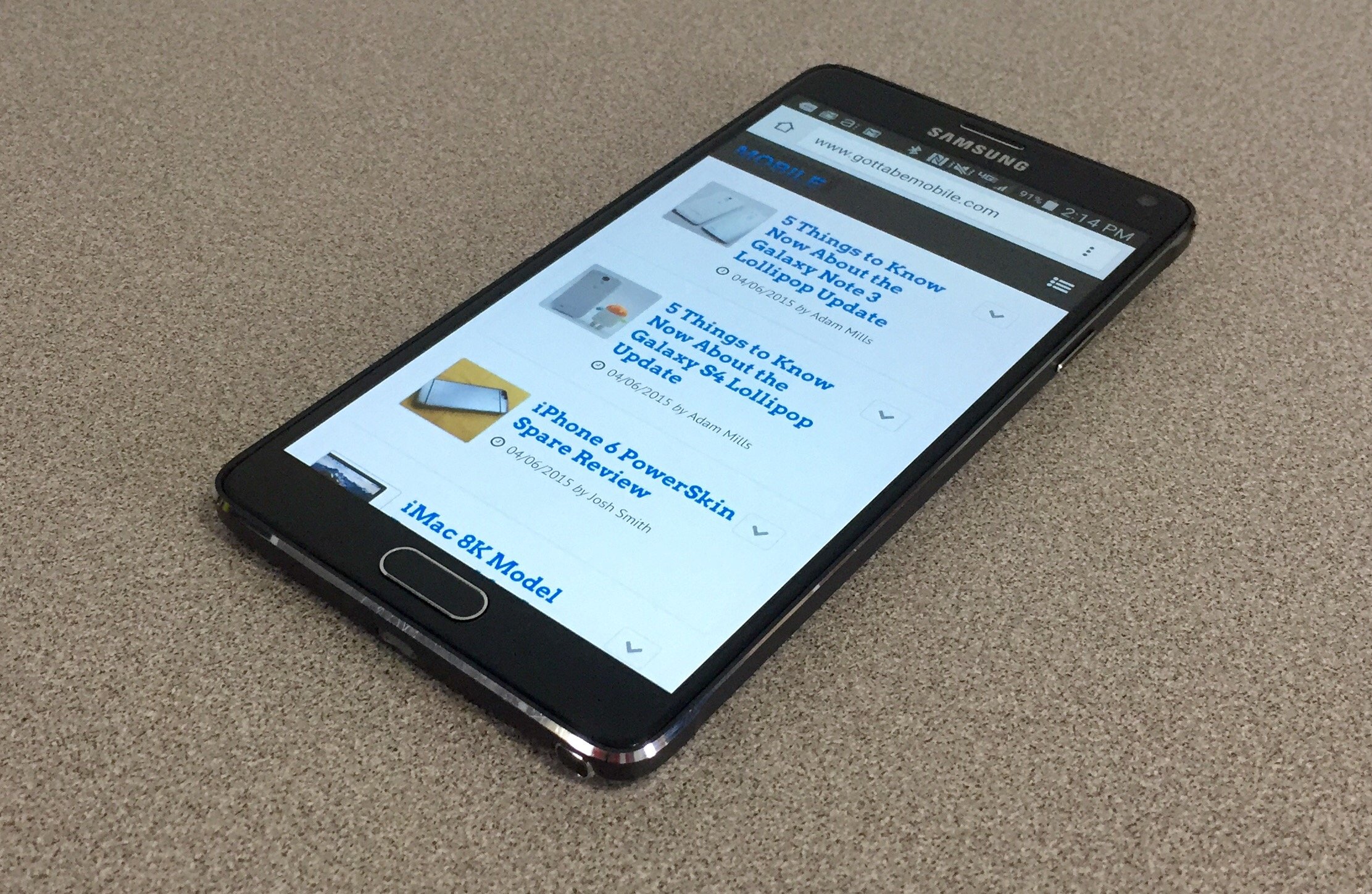 Speed is impressive with the Galaxy Note 4 Lollipop update.