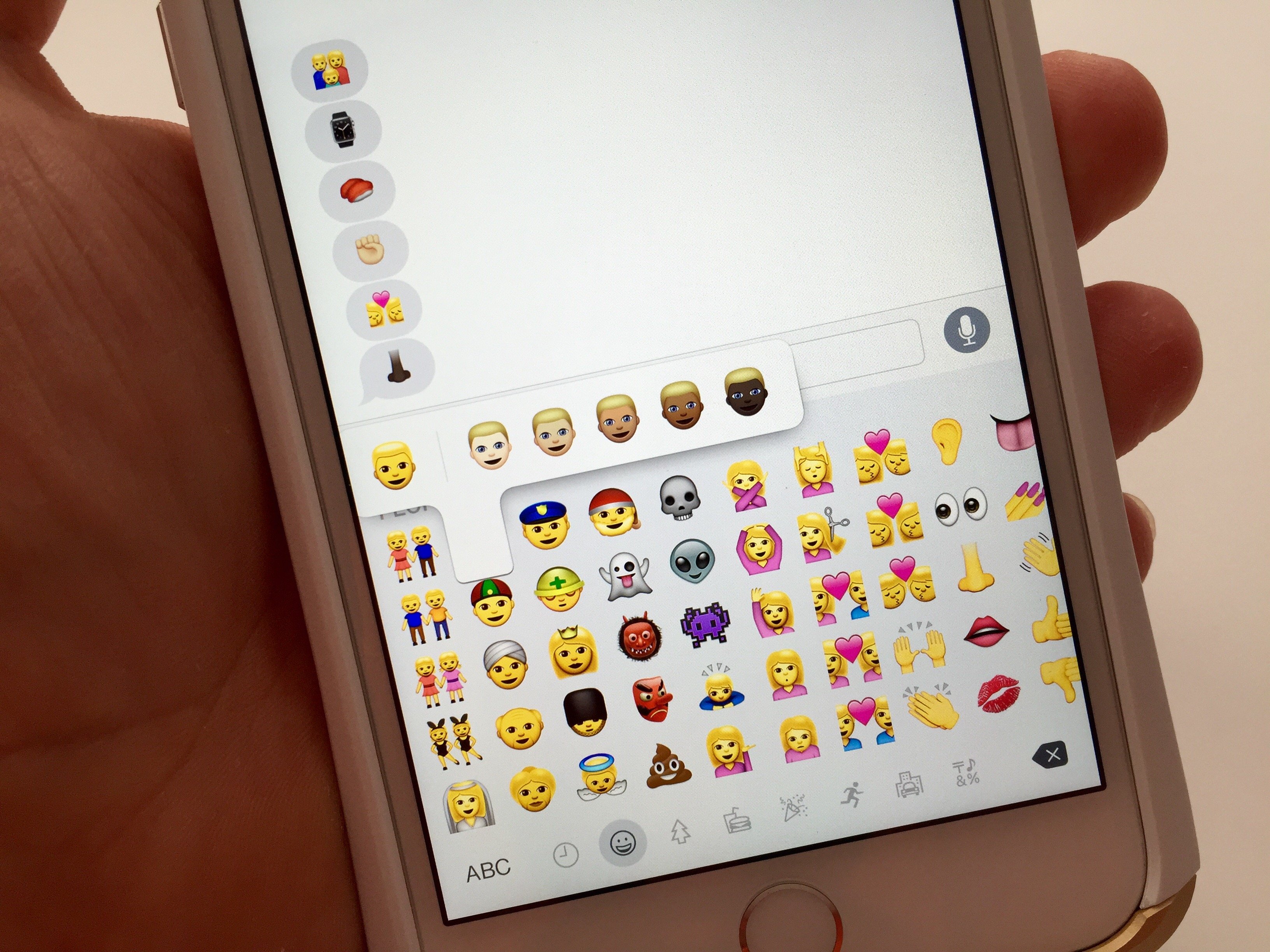 Apple adds many new iOS 8.3 features like the Emoji shown above, and dozens of fixes for iOS 8 problems.