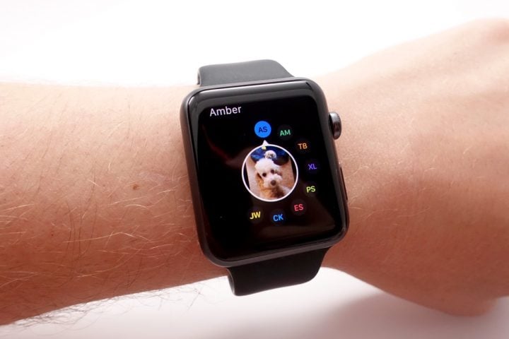 Quickly connect with friends using a tap of the side button on the Apple Watch.