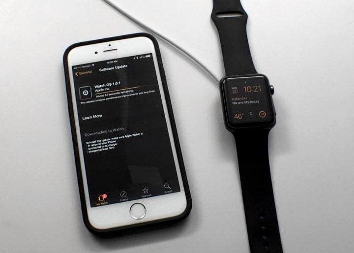 You'll need the Apple Watch charger to update.