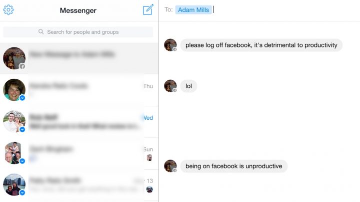 Use the Facebook Messenger for desktop web application to get notifications and sounds when you get a message.