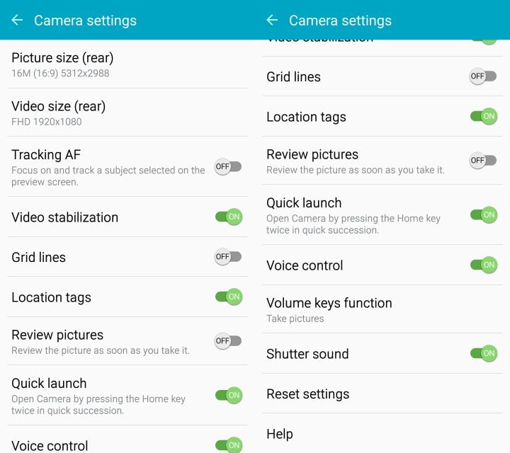Learn which Galaxy S6 camera settings to change.