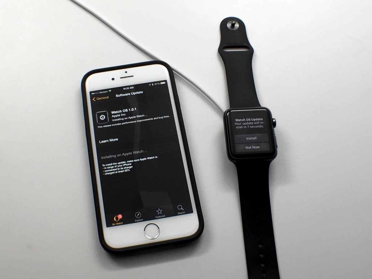 This is how to install the Apple Watch update to Watch OS 1.0.1.